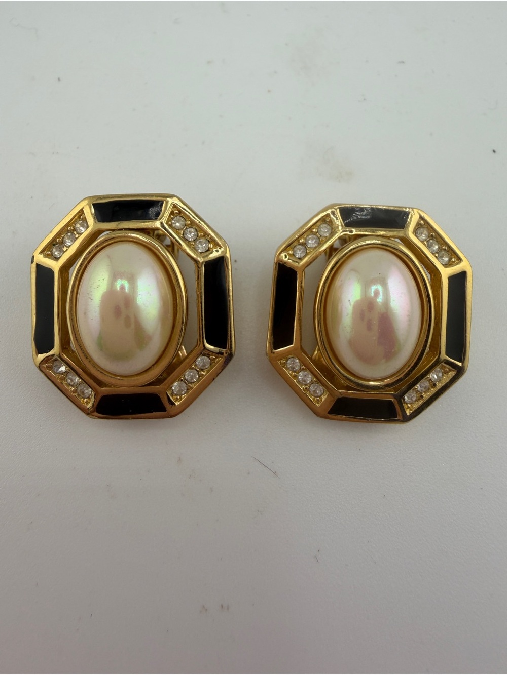 Vintage Christian Dior Art Deco Earrings